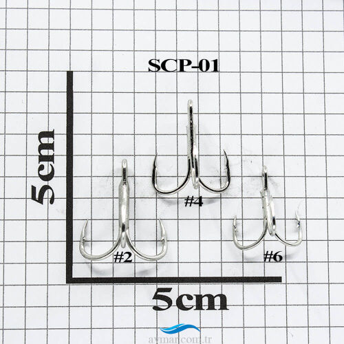Remixon SCP-1 Galvaniz Üçlü Olta İğne - 2