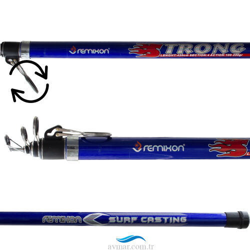 Remixon Strong 4.20m 100-250gr Blue Tele Surf Kamış - Remixon (1)