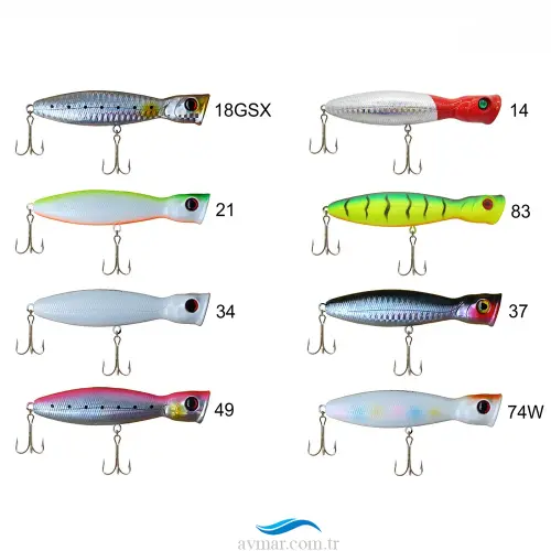 River Bighead Pop 10cm 17gr Popper Maket Balık