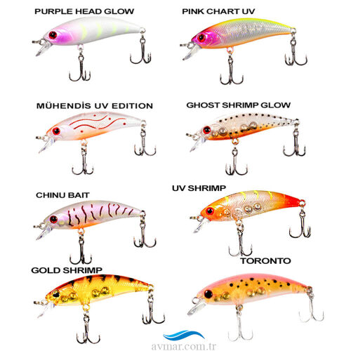 Ryuji Baby Minnow Sinking 5cm 4.5gr Sahte Balık (1)