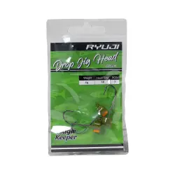 Ryuji Drop Jighead Green No 1 - 2