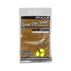 Ryuji Drop Jighead Yellow Glow No 1 - 2