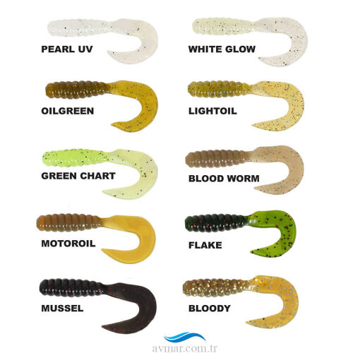 Ryuji Swim Worm 5.5cm Tpr Kokulu Silikon Yem - Ryuji