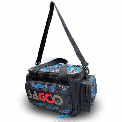 Sagoo Tackle Bag Blue Camo Balıkçı Malzeme Çantası - 4