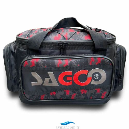 Sagoo Tackle Bag Red Camo Balıkçı Malzeme Çantası - Sagoo