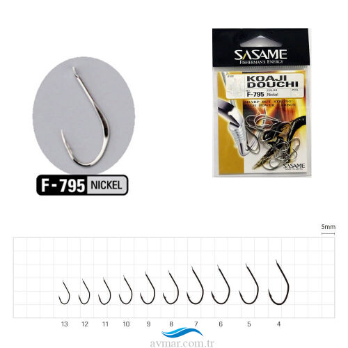 Sasame Koaji Douchi Nickel F-795 Serisi Olta İğnesi