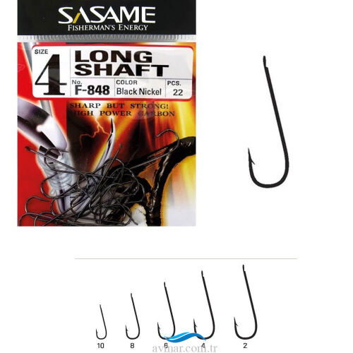 Sasame Long Shaft F-848 Serisi Olta İğnesi - 1
