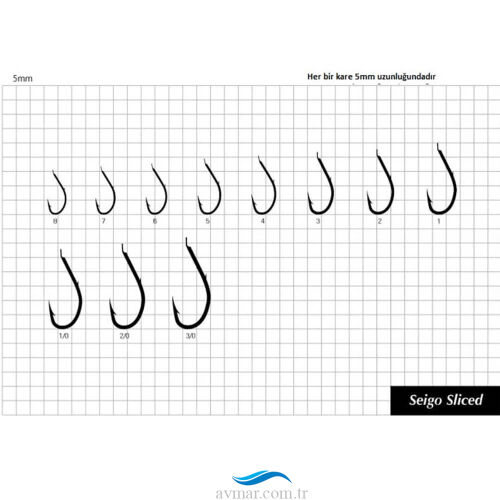 Sasame Seigo F-705 Sliced Serisi Olta İğnesi - Sasame (1)