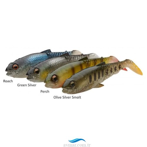 Savage Gear Craft Cannibal Paddletail 10.5cm 12gr Clear Water Mix 4lü