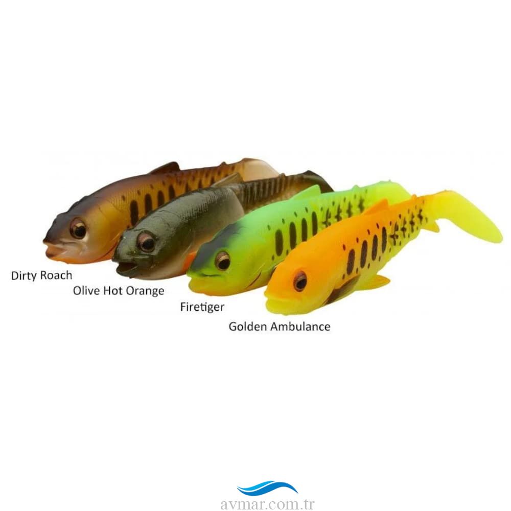 Savage Gear Craft Cannibal Paddletail 10.5cm 12gr Dark Water Mix 4lü