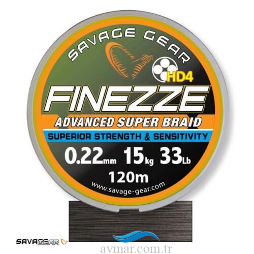 Savage Gear Finesse HD4 Braid 300m Grey İp Misina - 1