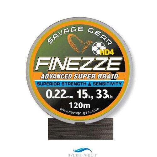 Savage Gear Finesse HD4 Grey 300m 0.22mm Örgü İp Misina - 1