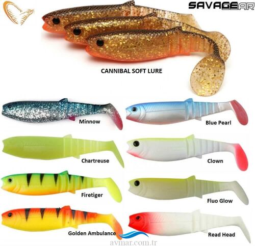 Savage Gear LB Cannibal 6.8cm 3g Bulk Box Silikon Yem - 2