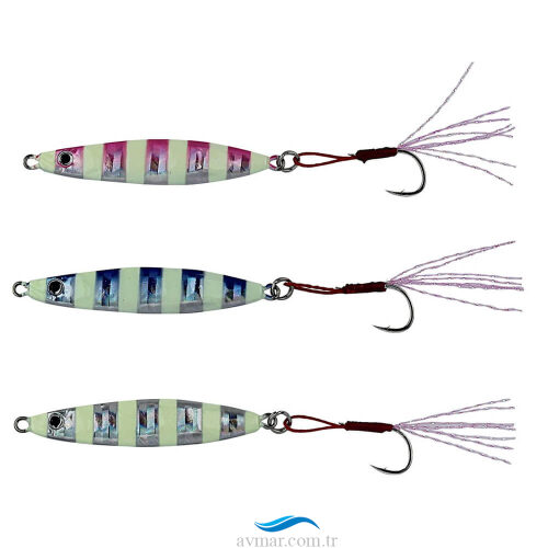 Savage Gear LRF Psycho Sprat Turkish Zebra Mix 3lü Jig Sahte Yem (1)