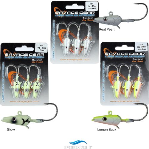 Savage Gear Sandeel Jig Head 16gr 3/0 - Savage gear