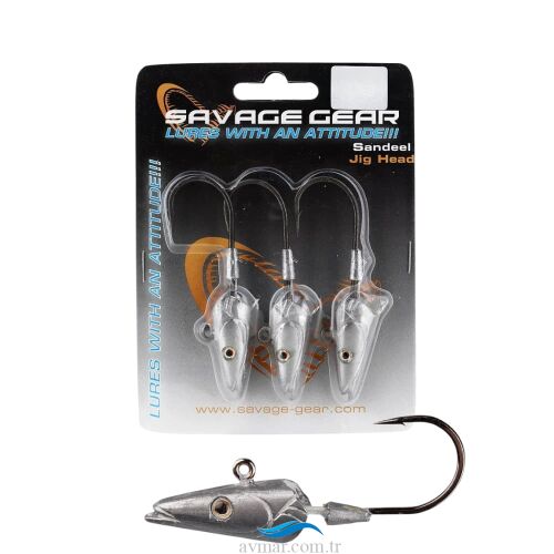 Savage Gear Sandeel Jig Head 29gr 5/0 3lü - Savage gear