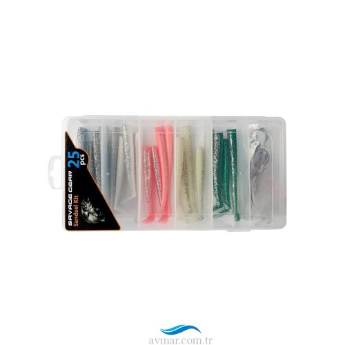 Savage Gear Sandeel Kit 25 Adet Silikon Yem