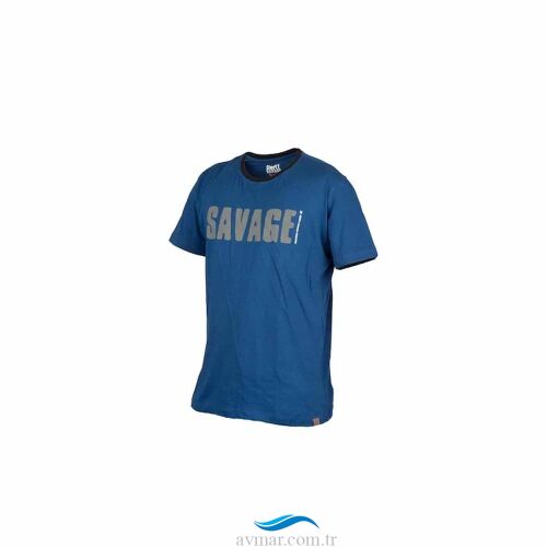 Savage Gear Simply Savage Tee Blue Tişört - 1