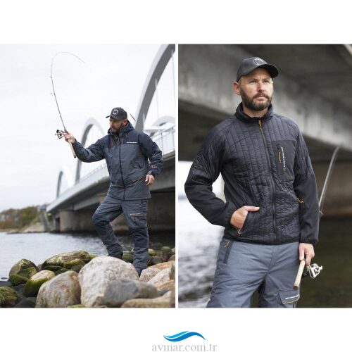 Savage Gear Thermo Guard 3-Piece Suit Charcoal Grey Melange (1)