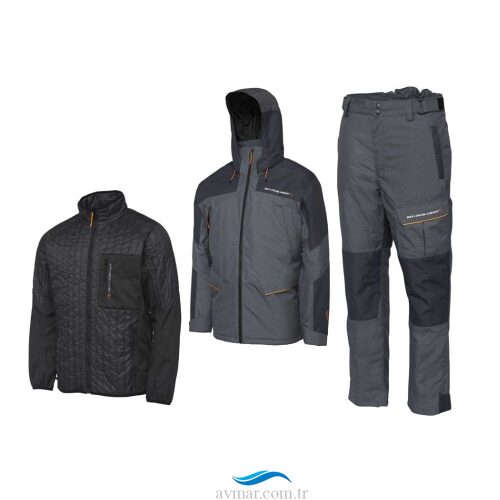 Savage Gear Thermo Guard 3-Piece Suit Charcoal Grey Melange