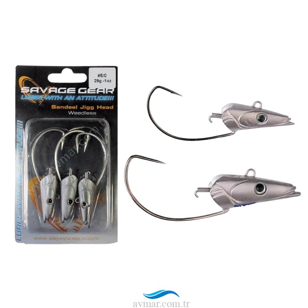 Savage Gear Sandeel Jighead Weedless 29gr 5/0