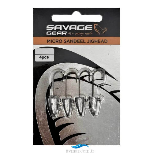 Savage Gear LRF Micro Sandeel Jighead 4 Adet - 1