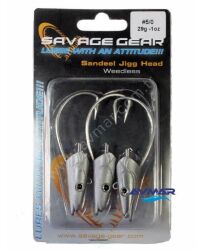 Savege Gear Sandeel Jigg Head Weedless 10g No 1/0-3 Adet - 2