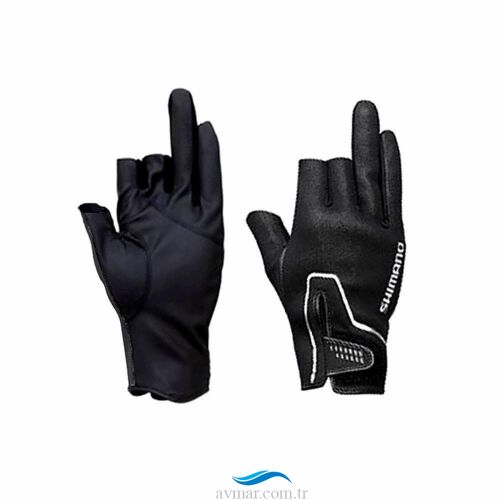 Shimano Apparel Pearl Fit Black Gloves 3 Eldiven - 1
