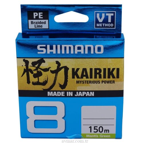 Shimano Kairiki 8 Pe 150m Mantis Green İp Misina