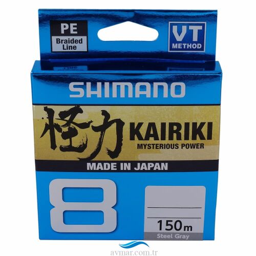 Shimano Kairiki 8 Pe 150m Steel Gray İp Misina - 1