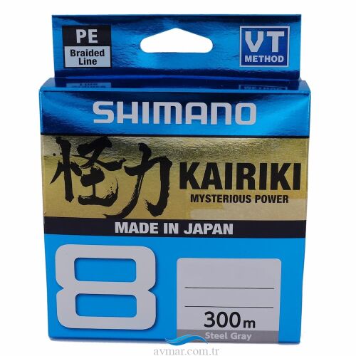 Shimano Kairiki 8 Pe 300m Steel Gray İp Misina - 1