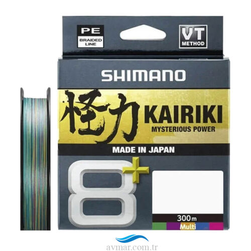 Shimano Kairiki Plus 8+ 300m Multicolor Örgü İp Misina - 1