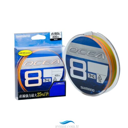 Shimano Ocea 8PE Braid 400m Multicolor İp Misina - Shimano