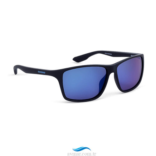 Shimano Technium Matte Black Blue Mirror Güneş Gözlüğü