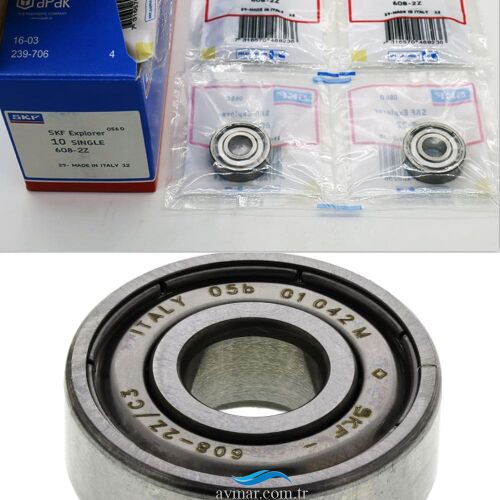 SKF 608 ZZ C3 Minyatür Rulman 8x22x7mm - 1