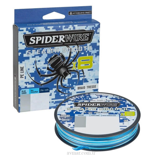 SpiderWire Stealth Smooth X8 Pe Braid 300m Blue Camo İp Misina - SPIDERWIRE