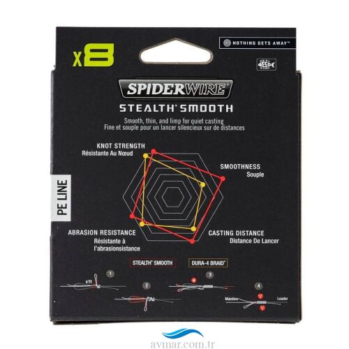 SpiderWire Stealth Smooth8 x8 Pe Braid 300m Multicolor İp Misina - 2