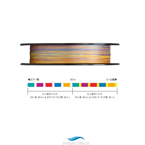 Sunline İnfinitive X8 Multicolor 300m Örgü İp Misina (1)