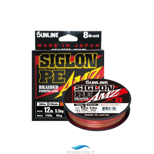 Sunline Siglon PE Amz x8 300m Multicolor Örgü İp Misina