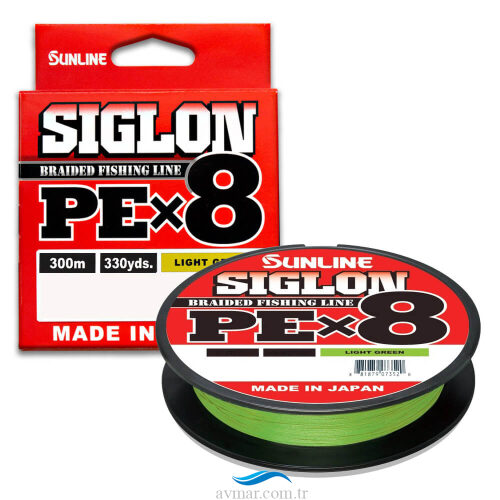 Sunline Siglon PE X8 300m Light Green Örgü İp Misina