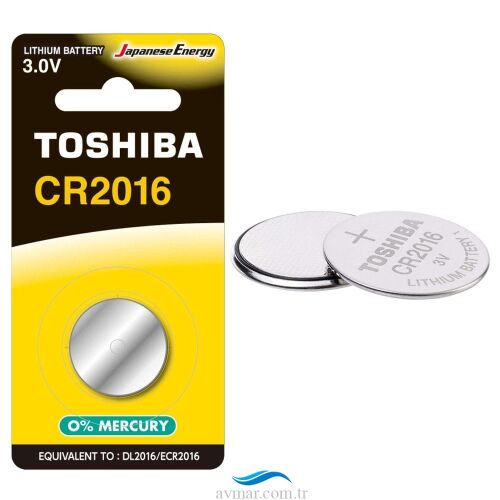 Toshiba CR2016 3V Lithium Düğme Pil 1li - Toshiba