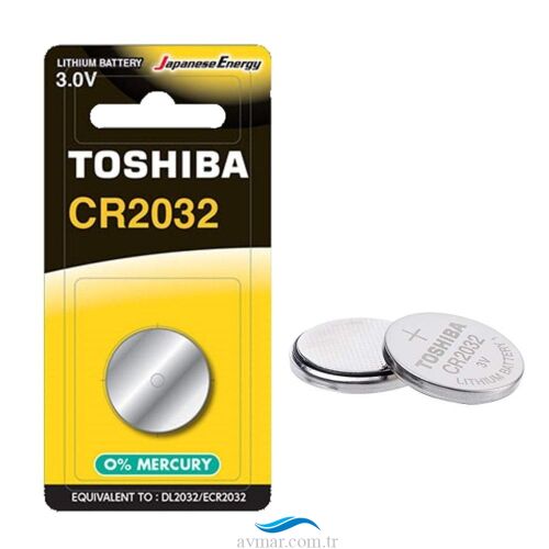 Toshiba CR2032 3V Lithium Düğme Pil - 1