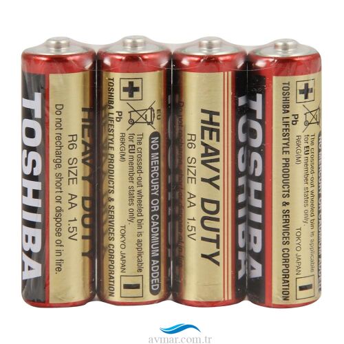 Toshiba Heavy Duty AA Kalem Pil 4 Lü Paket - 1