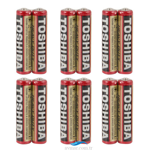 Toshiba Heavy Duty AAA İnce Kalem Pil 12'li - 1