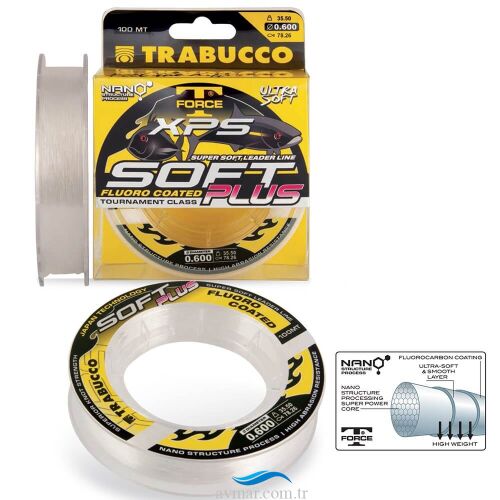 Trabucco TF XPS Soft Plus Leader 100m Misina - 1