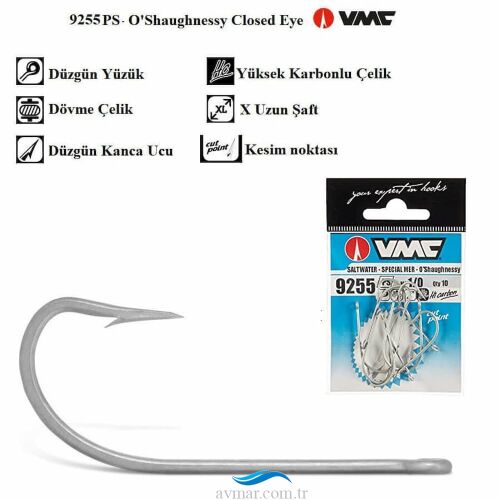 VMC 9255PS Ragot Silikon Olta İğnesi 10lu - Vmc