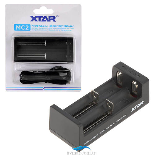 Xtar MC2 Li-ion Pil Şarj Cihazı 2li - 1