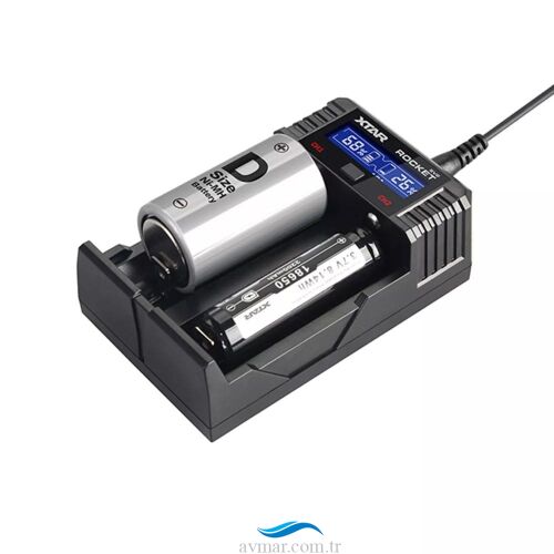 Xtar Rocket SV2 Lcd Ekranlı Li-ion/Ni-Mh/Ni-Cd Hızlı Şarj Cihazı