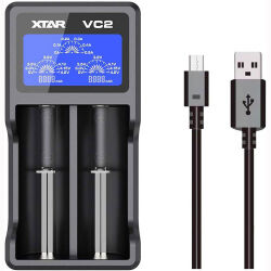 Xtar VC2 Lcd Ekranlı Li-ion Pil Şarj Cihazı 2li - 1