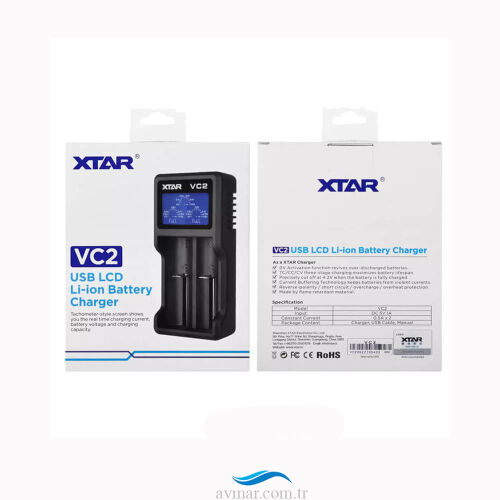 Xtar VC2 Lcd Ekranlı Li-ion Pil Şarj Cihazı 2li - 3